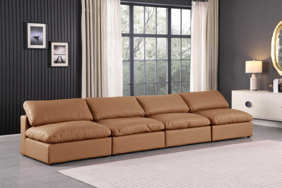 Comfy Vegan Leather Sofa