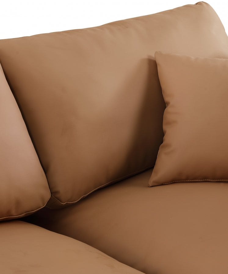 Comfy Vegan Leather Sofa