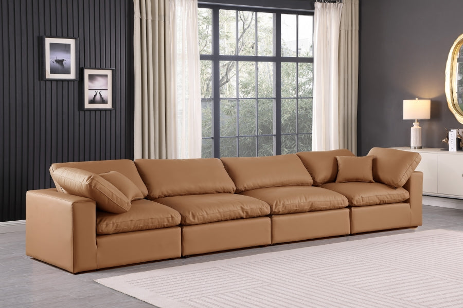 Comfy Vegan Leather Sofa