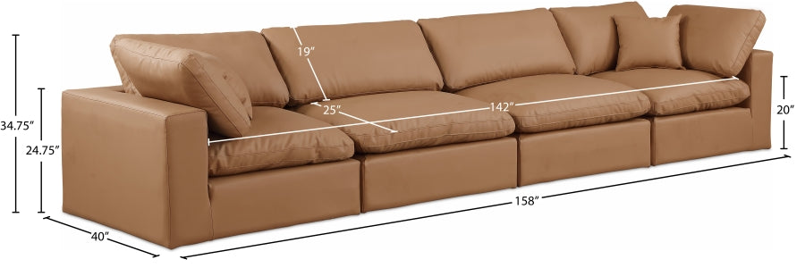 Comfy Vegan Leather Sofa