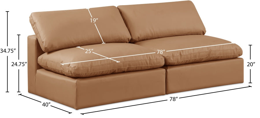 Comfy Vegan Leather Sofa