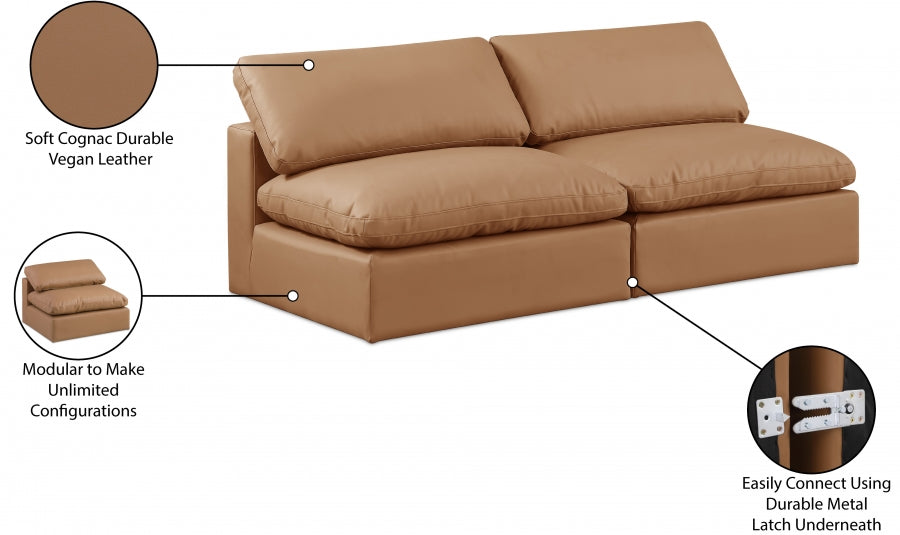 Comfy Vegan Leather Sofa