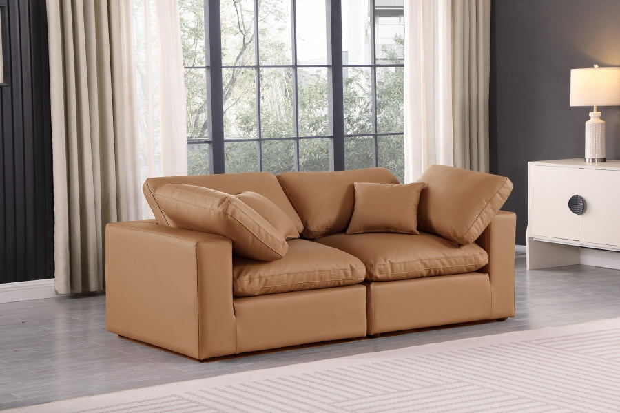 Comfy Vegan Leather Sofa