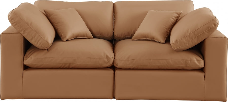 Comfy Vegan Leather Sofa