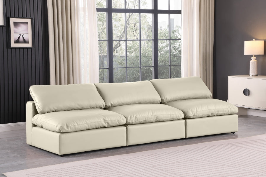 Comfy Vegan Leather Sofa