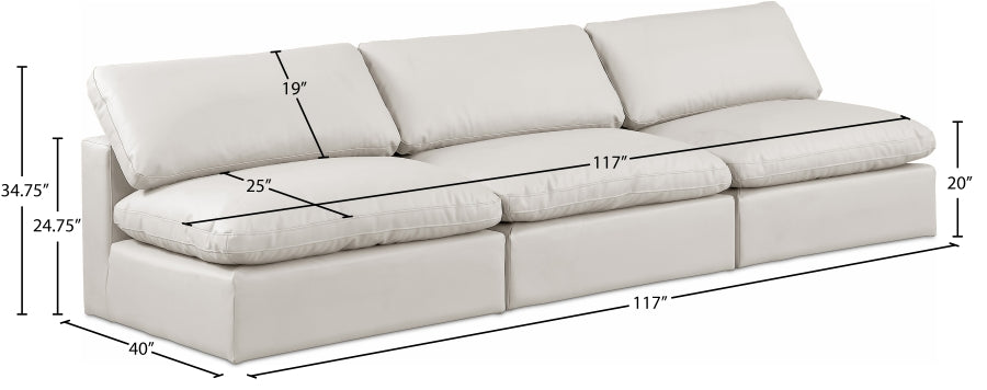 Comfy Vegan Leather Sofa