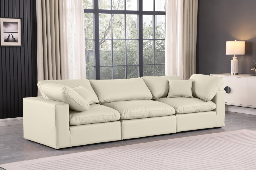 Comfy Vegan Leather Sofa