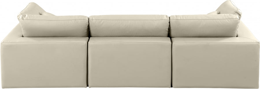 Comfy Vegan Leather Sofa