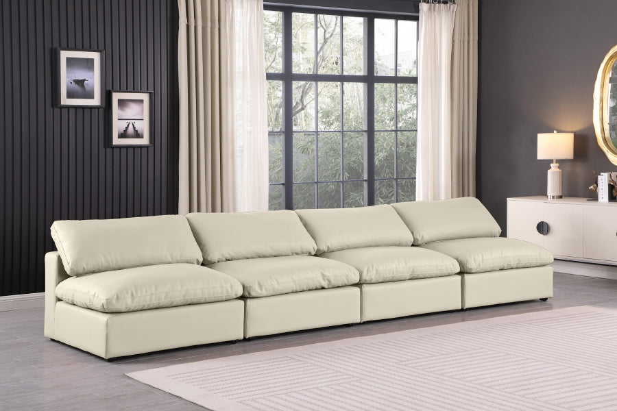 Comfy Vegan Leather Sofa