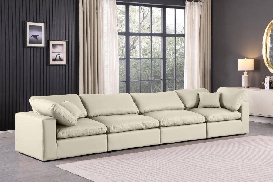 Comfy Vegan Leather Sofa