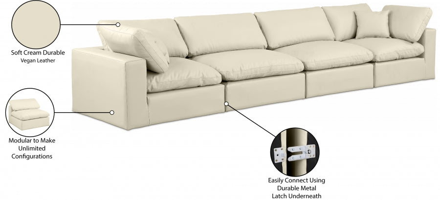 Comfy Vegan Leather Sofa