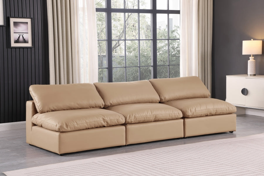 Comfy Vegan Leather Sofa