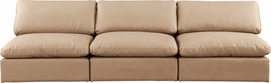 Comfy Vegan Leather Sofa