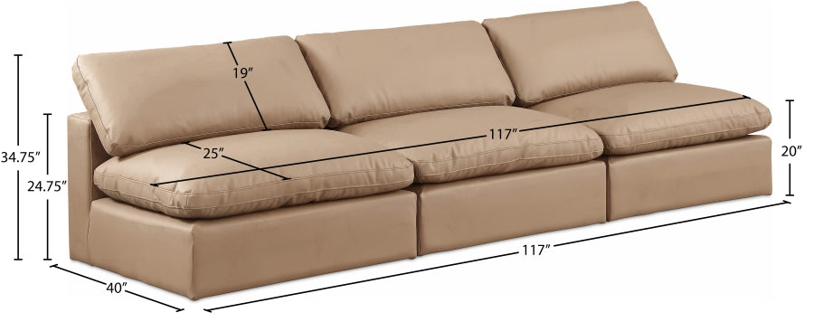 Comfy Vegan Leather Sofa