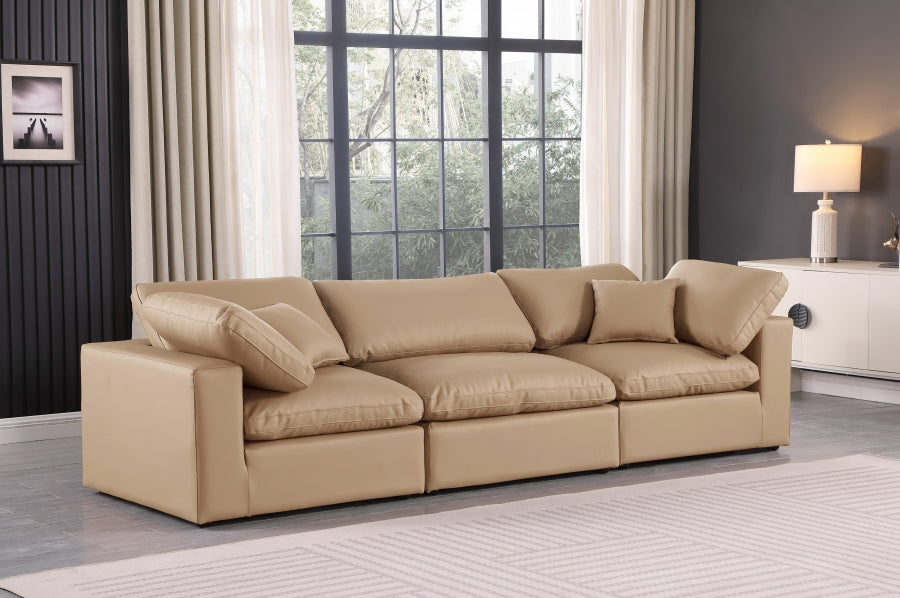 Comfy Vegan Leather Sofa