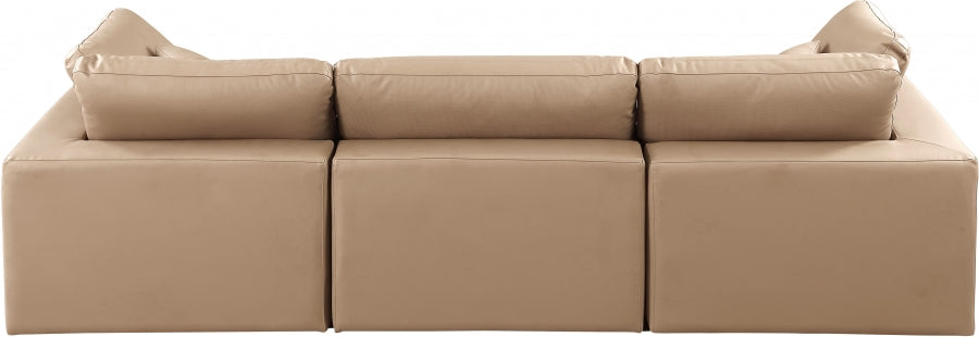 Comfy Vegan Leather Sofa