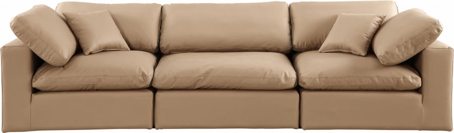 Comfy Vegan Leather Sofa