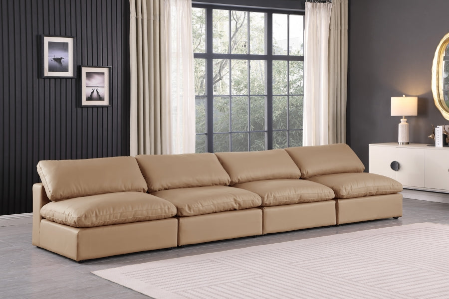 Comfy Vegan Leather Sofa