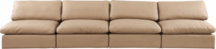 Comfy Vegan Leather Sofa