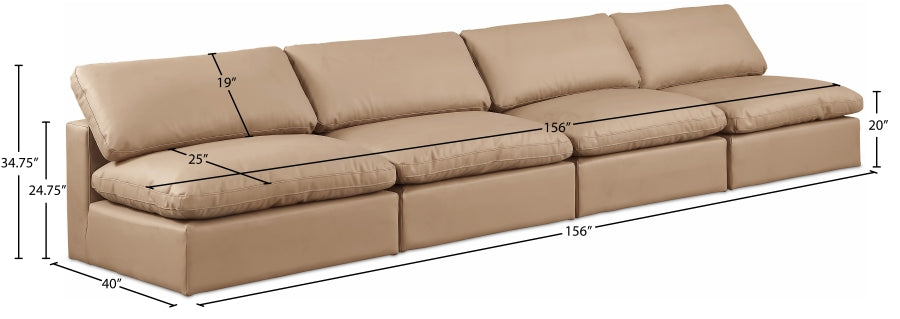 Comfy Vegan Leather Sofa