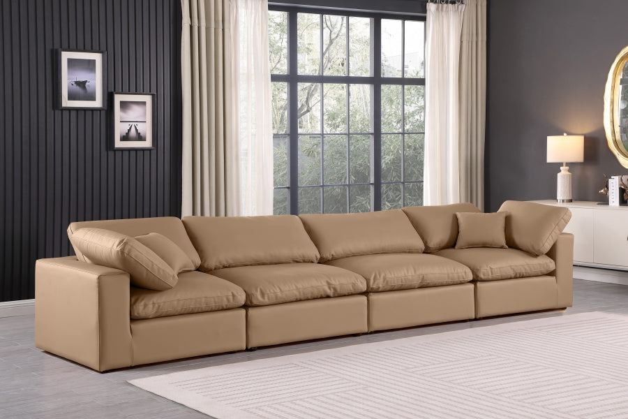 Comfy Vegan Leather Sofa