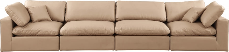 Comfy Vegan Leather Sofa