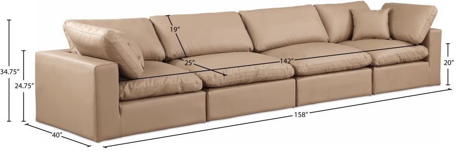 Comfy Vegan Leather Sofa