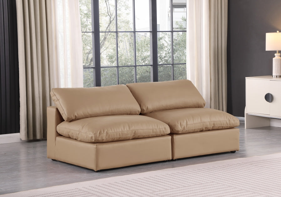 Comfy Vegan Leather Sofa