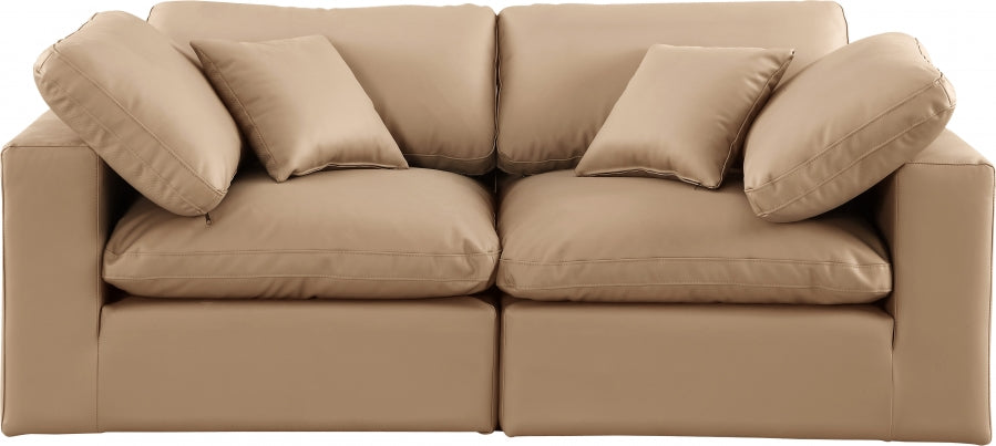 Comfy Vegan Leather Sofa