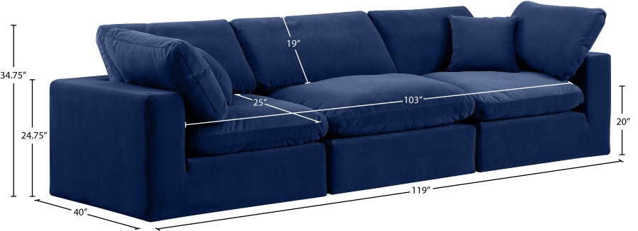 Comfy Velvet Sofa