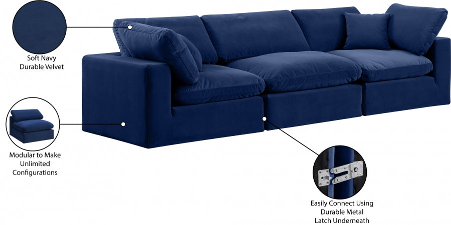 Comfy Velvet Sofa