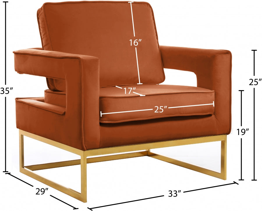 Fauteuil d'appoint rembourré en chenille Vivi 
