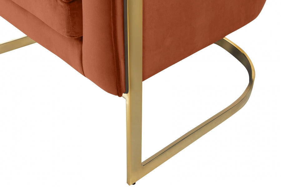 Fauteuil d'appoint rembourré en chenille Vivi 