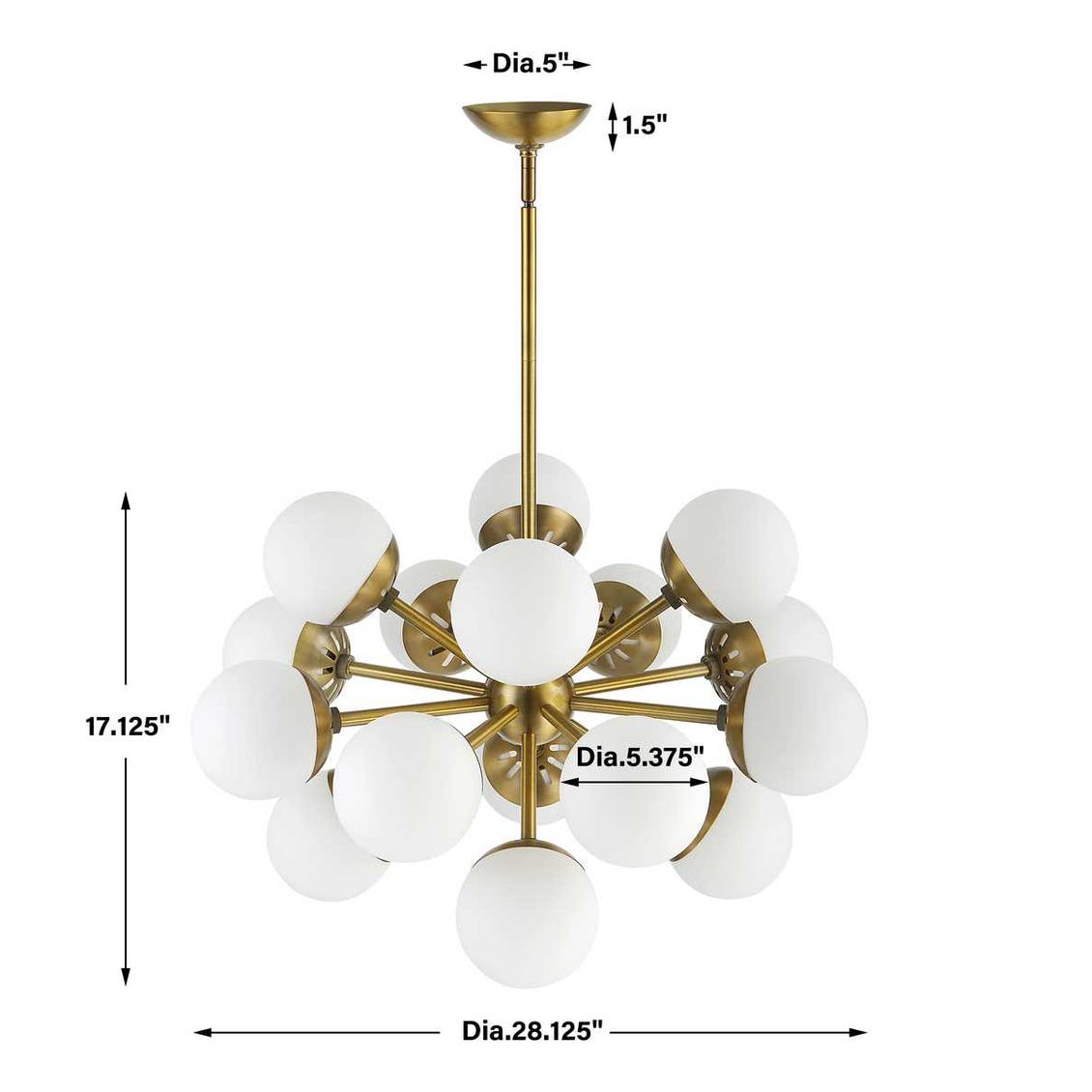 Droplet, 16 Lt Chandelier