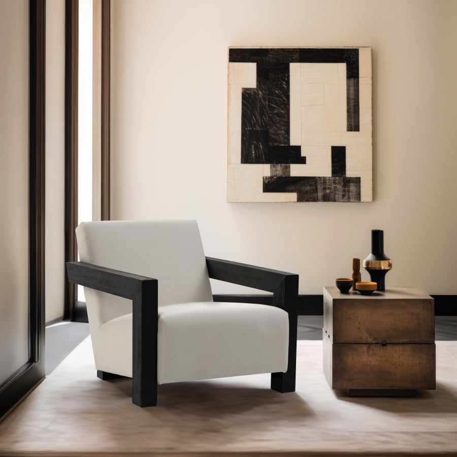 Fauteuil d'appoint rembourré en chenille Vivi 