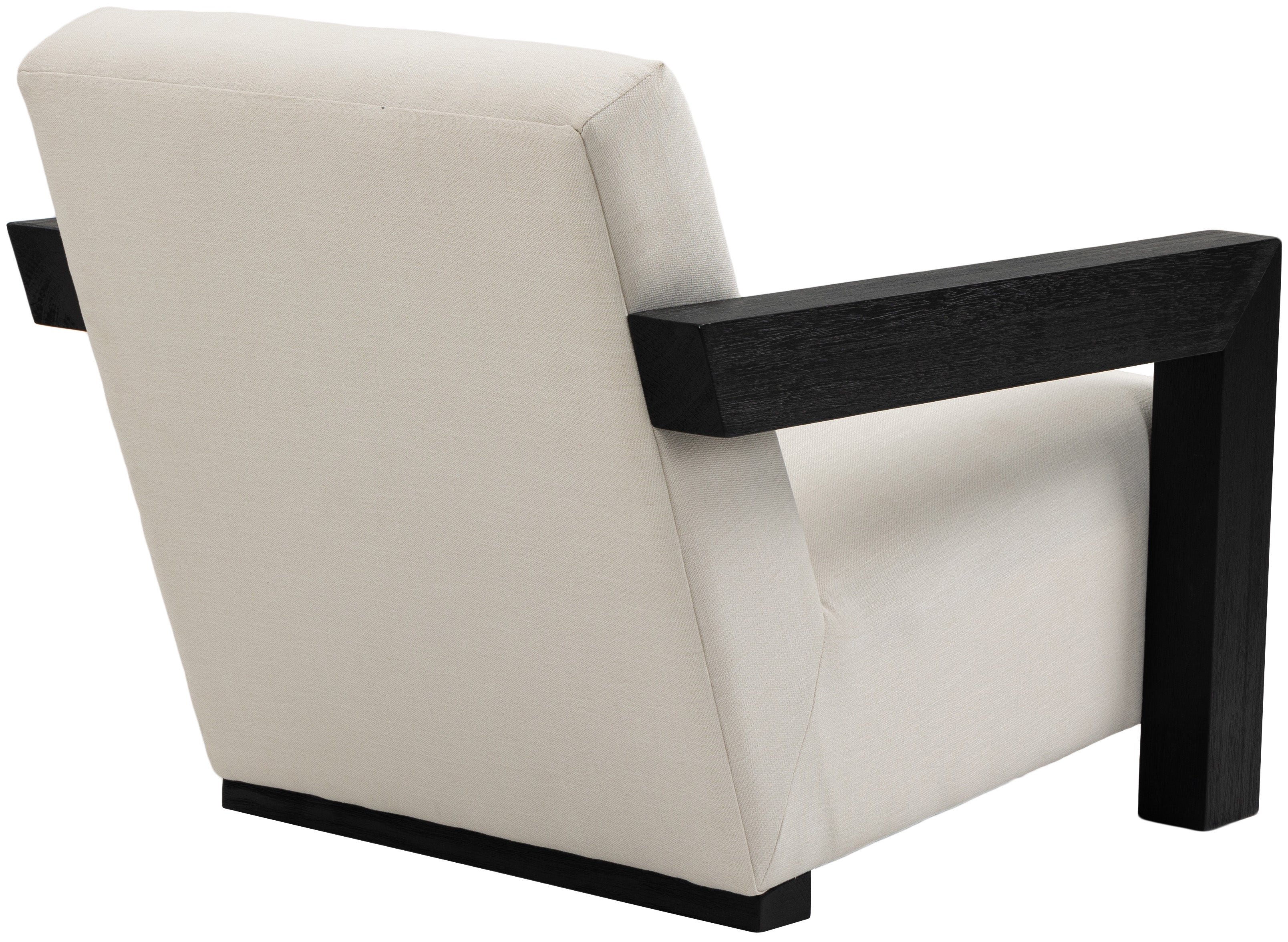 Ward Linen Textured Fabric Upholstered Accent Chair