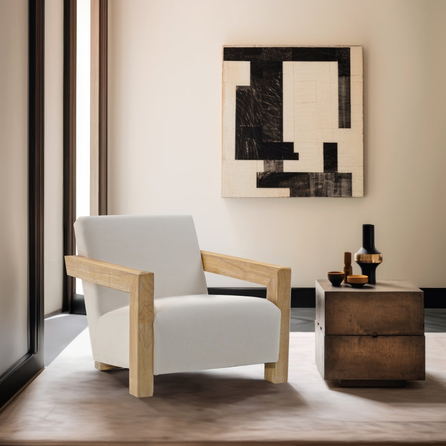 Fauteuil d'appoint rembourré en chenille Vivi 