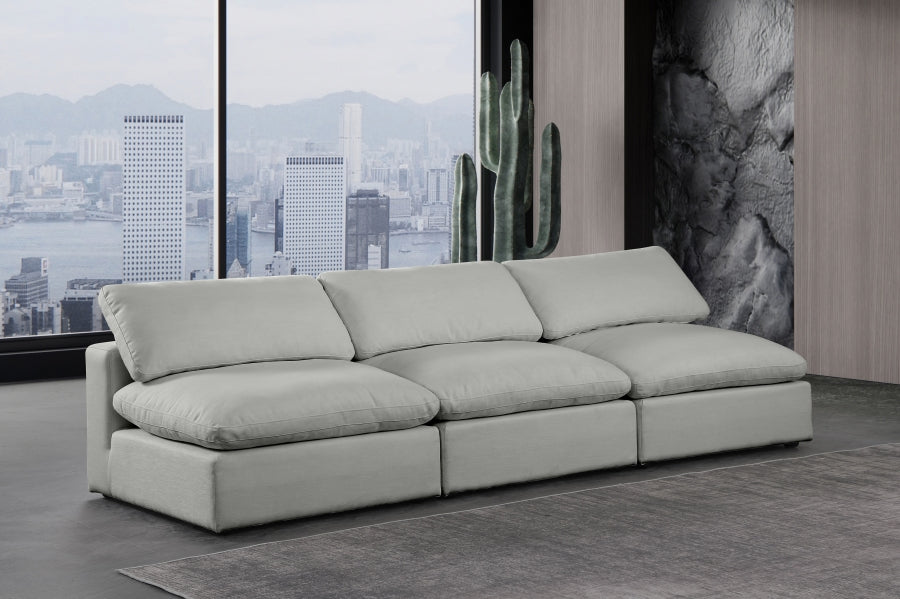 Comfy Linen Textured Fabric Sofa