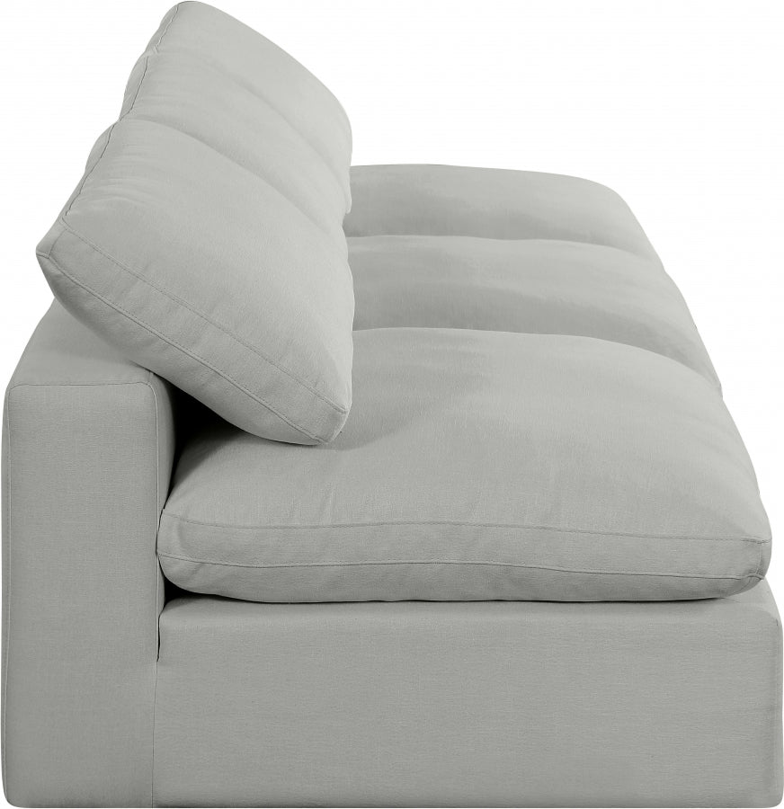 Comfy Linen Textured Fabric Sofa