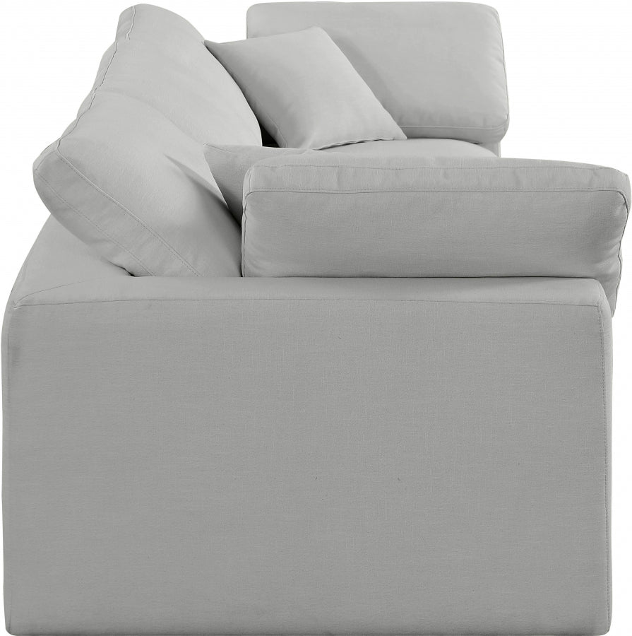 Comfy Linen Textured Fabric Sofa