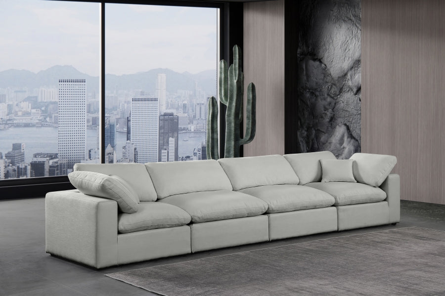 Comfy Linen Textured Fabric Sofa