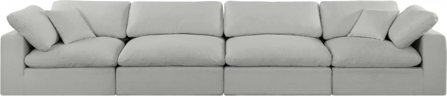 Comfy Linen Textured Fabric Sofa