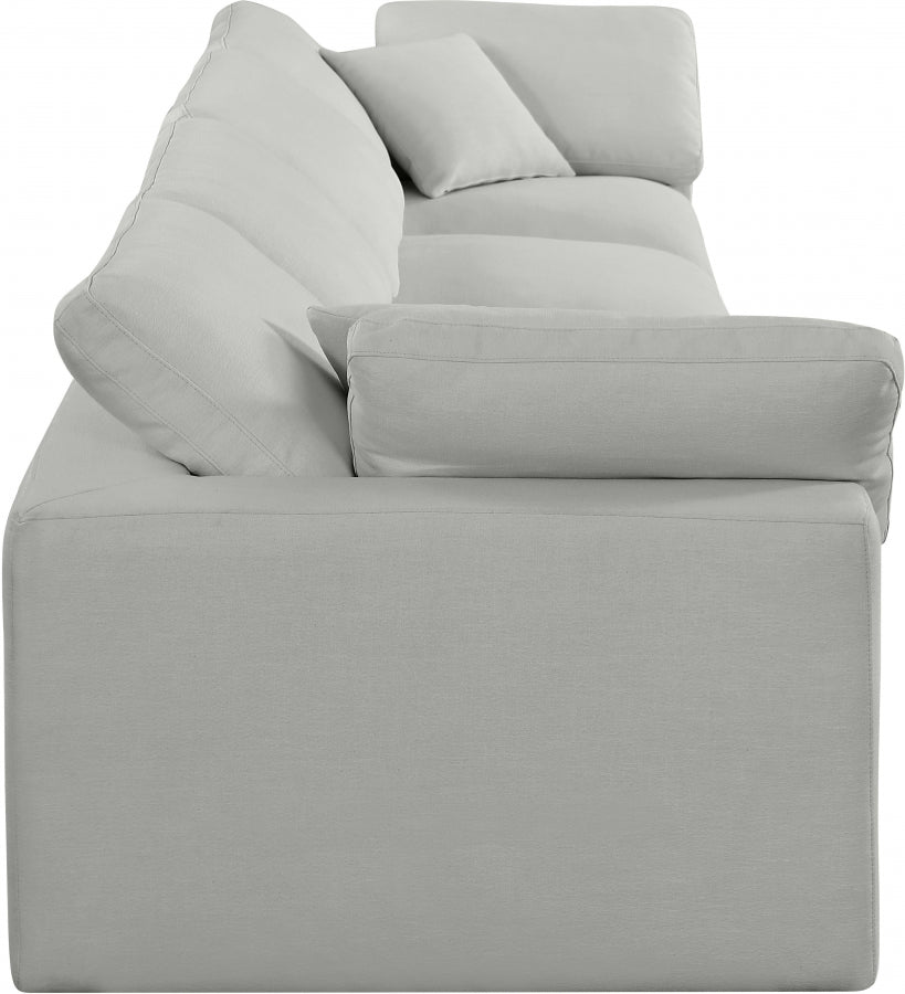 Comfy Linen Textured Fabric Sofa