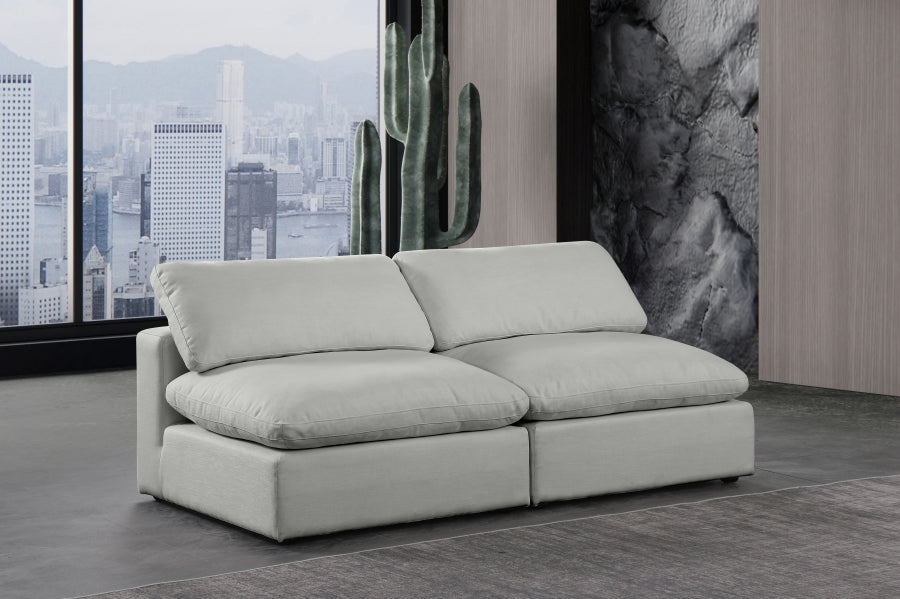 Comfy Linen Textured Fabric Sofa