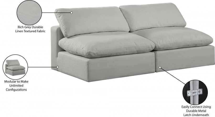 Comfy Linen Textured Fabric Sofa