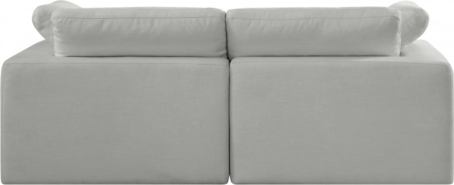 Comfy Linen Textured Fabric Sofa