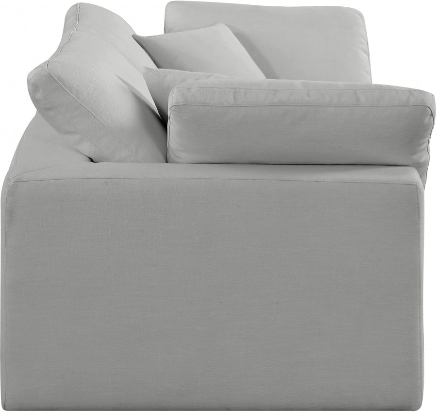 Comfy Linen Textured Fabric Sofa