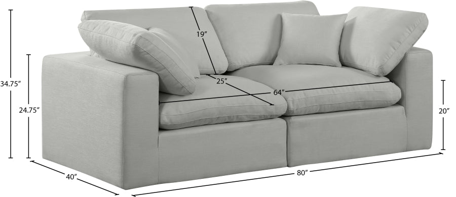 Comfy Linen Textured Fabric Sofa