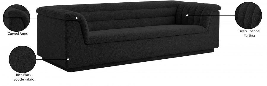 Cascade Boucle Fabric Sofa