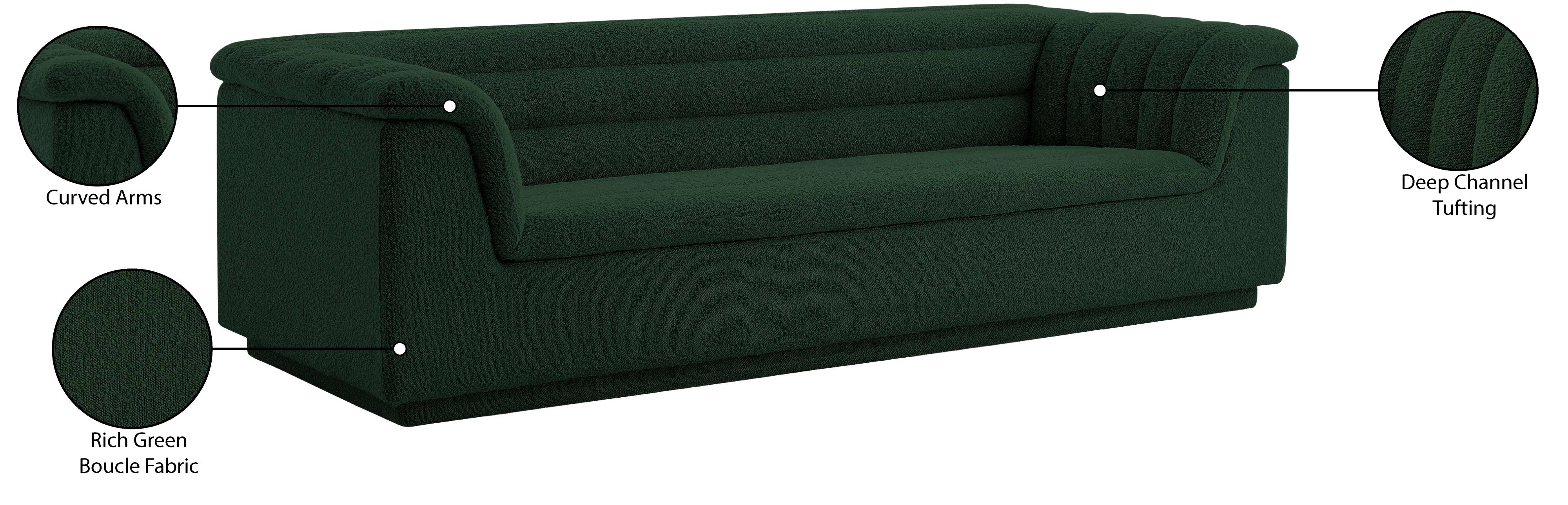 Cascade Boucle Fabric Sofa